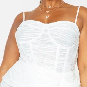 White corset top
